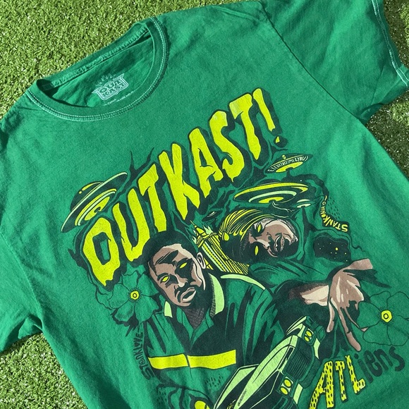 Green OutKast Rap Group Graphic Tee - Picture 2 of 7
